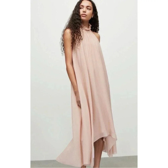 All Saints Dresses & Skirts - Allsaints Alaya Dress in Blush Size 4 New Maxi Flowy Elegant